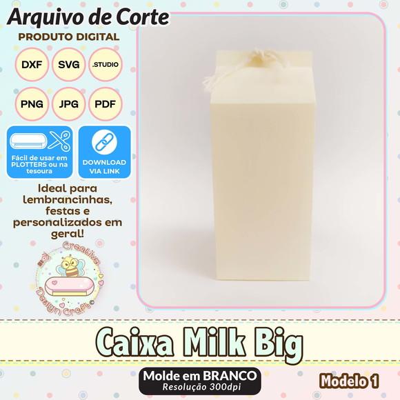 Arquivo de Corte Silhouette Caixa Milk Big