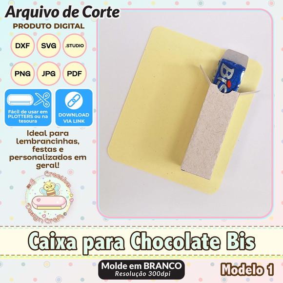 Arquivo de Corte Silhouette Caixa para Chocolate Bis 1