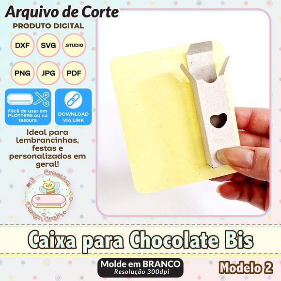 Arquivo de Corte Silhouette Caixa para Chocolate Bis 2