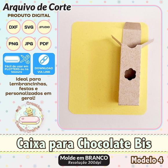 Arquivo de Corte Silhouette Caixa para Chocolate Bis 4