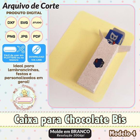 Arquivo de Corte Silhouette Caixa para Chocolate Bis 4