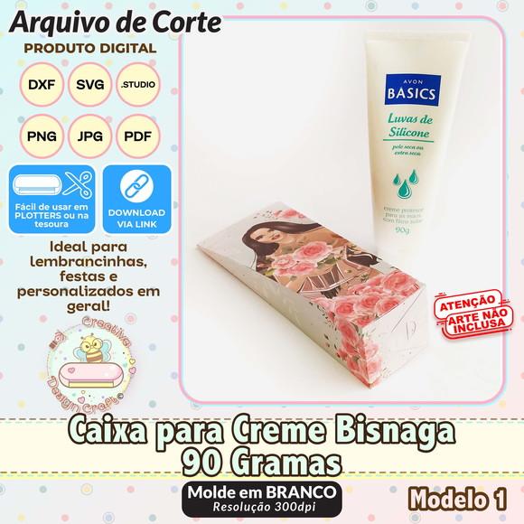 Arquivo de Corte Silhouette Caixa para Creme Modelo 1
