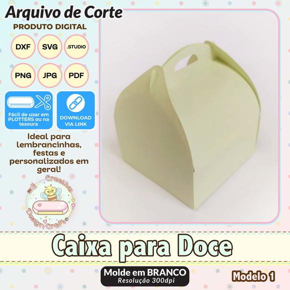 Arquivo de Corte Silhouette Caixa para Doce Modelo 1