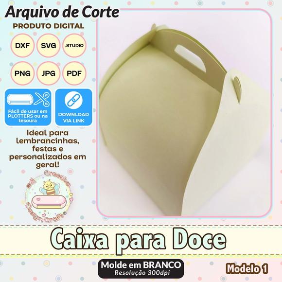 Arquivo de Corte Silhouette Caixa para Doce Modelo 1