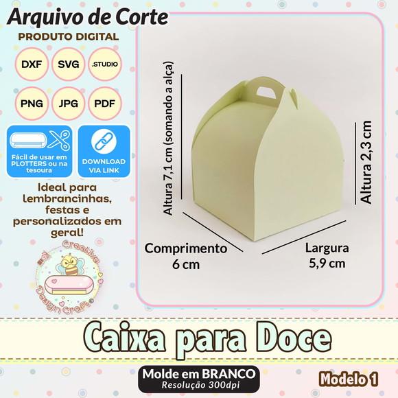 Arquivo de Corte Silhouette Caixa para Doce Modelo 1
