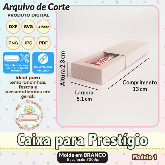 Arquivo de Corte Silhouette Caixa para Prestigio Modelo 1