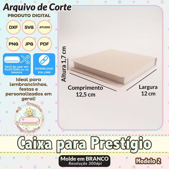 Arquivo de Corte Silhouette Caixa para Prestigio Modelo 2