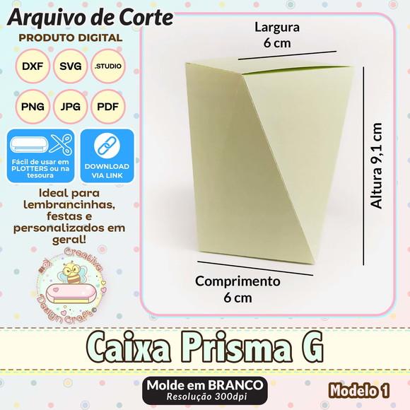 Arquivo de Corte Silhouette Caixa Prisma Grande Modelo 1