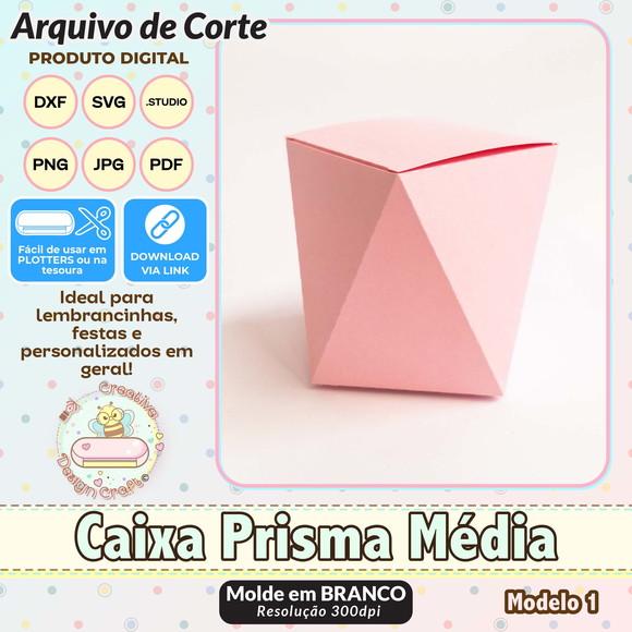 Arquivo de Corte Silhouette Caixa Prisma Média