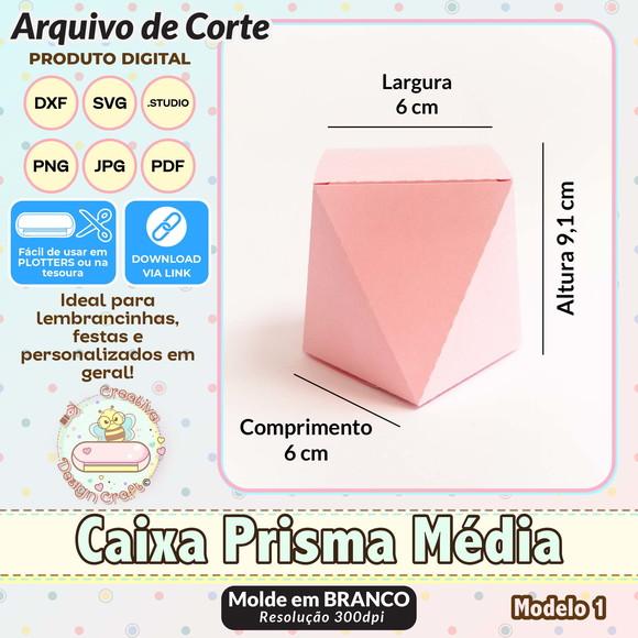 Arquivo de Corte Silhouette Caixa Prisma Média