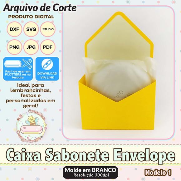 Arquivo de Corte Silhouette Caixa Sabonete Envelope Modelo 1
