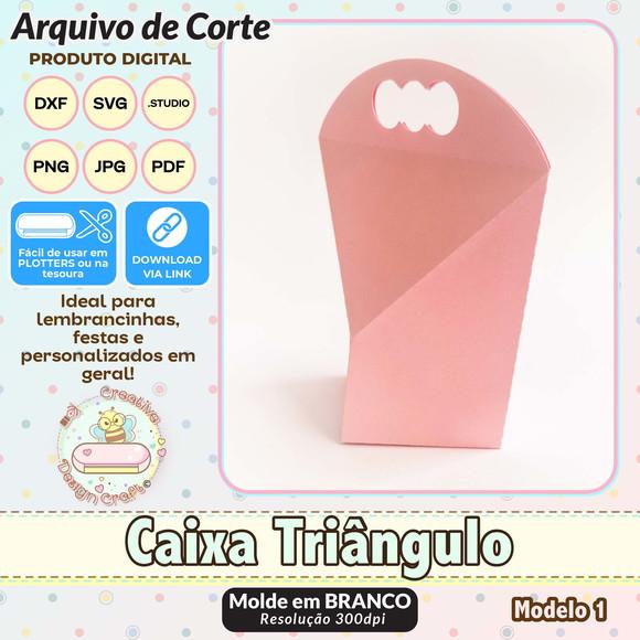 Arquivo de Corte Silhouette Caixa Triângulo