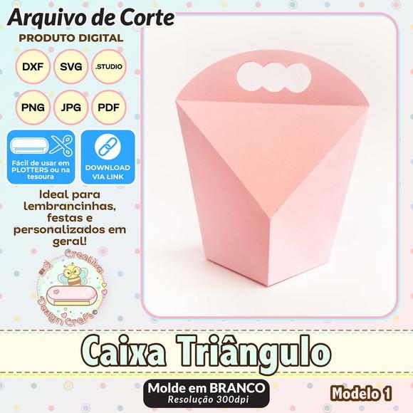 Arquivo de Corte Silhouette Caixa Triângulo