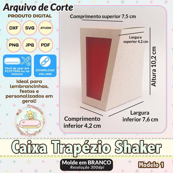Arquivo de Corte Silhouette Caixa Trapézio