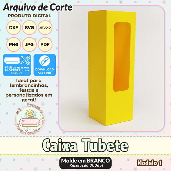 Arquivo de Corte Silhouette Caixa Tubete