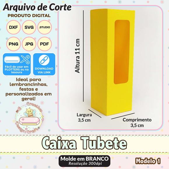 Arquivo de Corte Silhouette Caixa Tubete