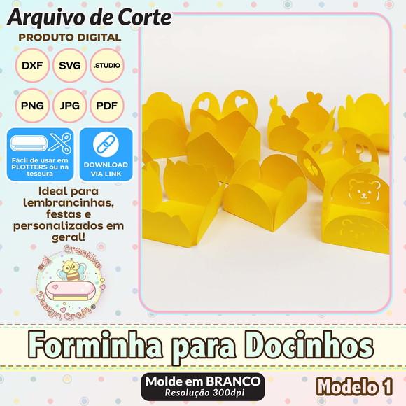Arquivo de Corte Silhouette Forminha para Docinhos Volume 1