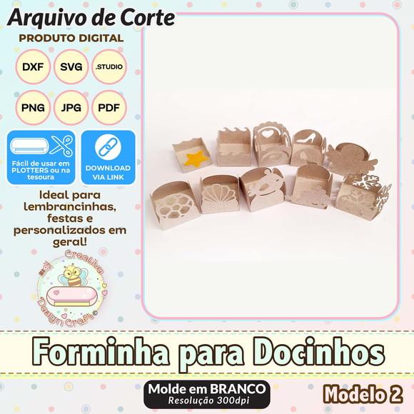 Arquivo de Corte Silhouette Forminha para Docinhos Volume 2