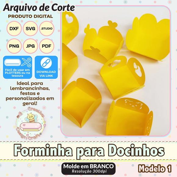 Arquivo de Corte Silhouette Forminha para Docinhos Volume 1