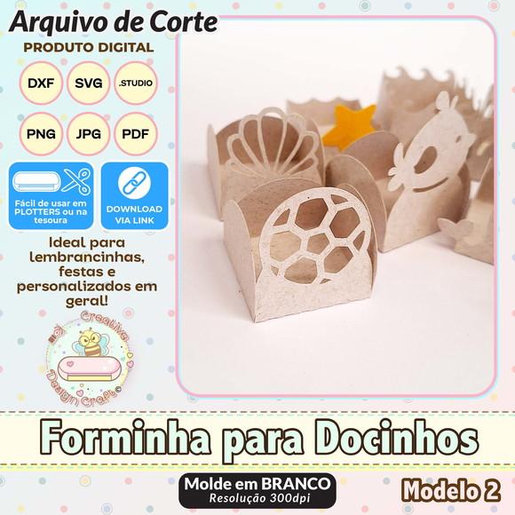 Arquivo de Corte Silhouette Forminha para Docinhos Volume 2