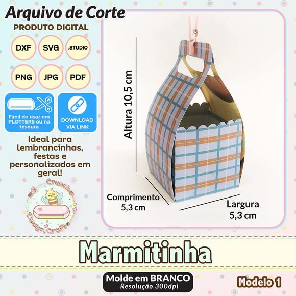 Arquivo de Corte Silhouette Marmitinha Modelo 1