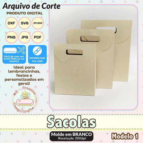 Arquivo de Corte Silhouette Sacola Modelo 1
