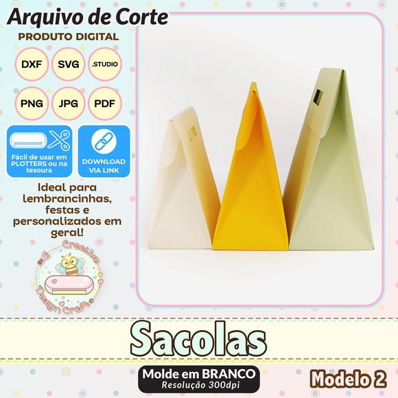 Arquivo de Corte Silhouette Sacola Modelo 2