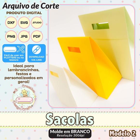 Arquivo de Corte Silhouette Sacola Modelo 2
