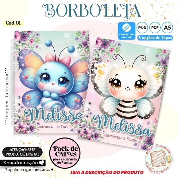 Arquivo Digital Capas Caderneta de Saúde Borboleta - 1