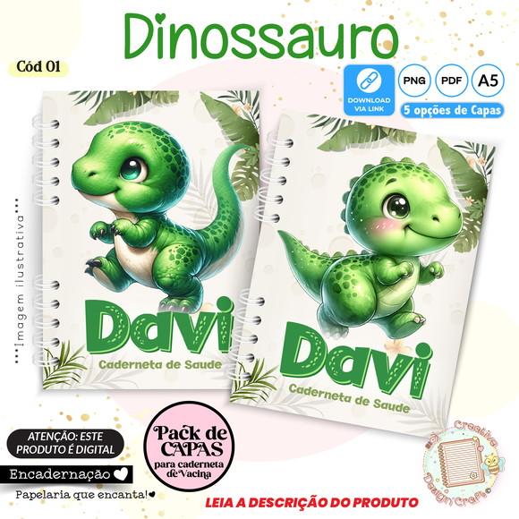 Arquivo Digital Capas Caderneta de Saúde Dinossauro - 1