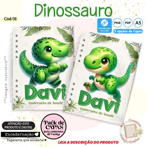 Arquivo Digital Capas Caderneta de Saúde Dinossauro - 1