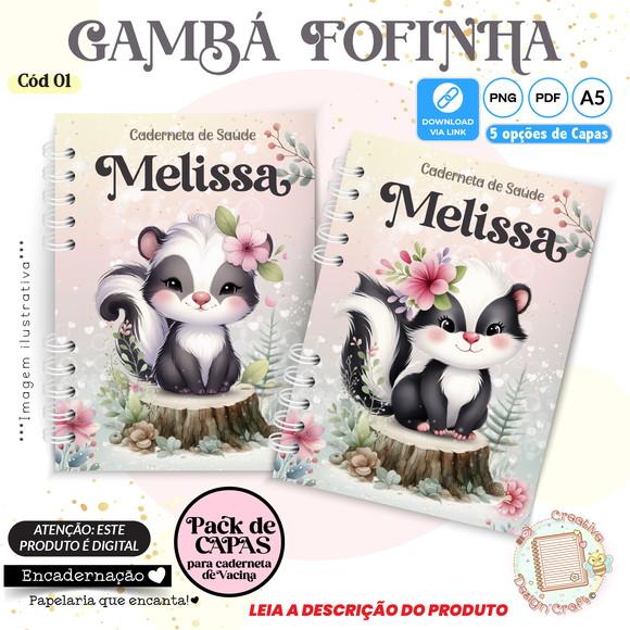 Arquivo Digital Capas Caderneta de Saúde Gambá Menina - 1