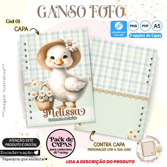 Arquivo Digital Capas Caderneta de Saúde Ganso Fofo - 1