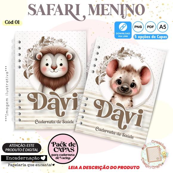 Arquivo Digital Capas Caderneta de Saúde Safari Menino - 1