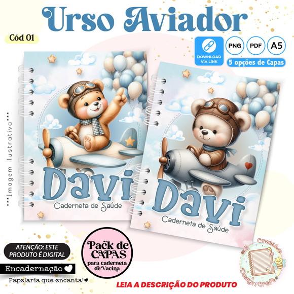 Arquivo Digital Capas Caderneta de Saúde Ursinho Aviador - 1