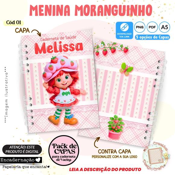 Arquivo Digital Capas Caderneta Saúde Menina Moranguinho - 1