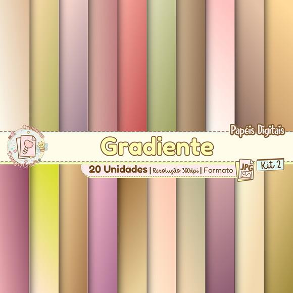 Papéis Digitais Gradiente Kit 2