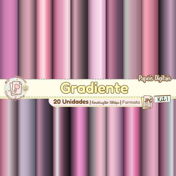 Papéis Digitais Gradiente Kit 1