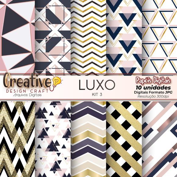 Papéis Digitais Luxo KIT 3
