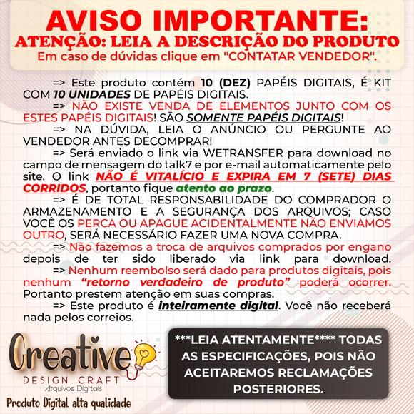 Papéis Digitais Luxo KIT 3