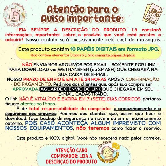 Papéis Digitais Romântico Kit 2