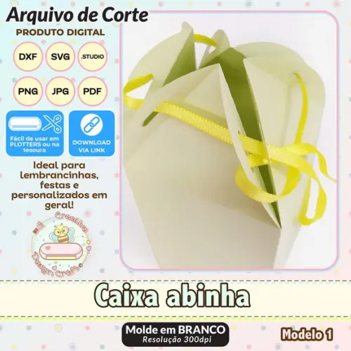 Arquivo de Corte Silhouette Caixa Abinha MODELO 1