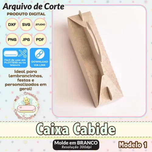 Arquivo de Corte Silhouette Caixa Cabide