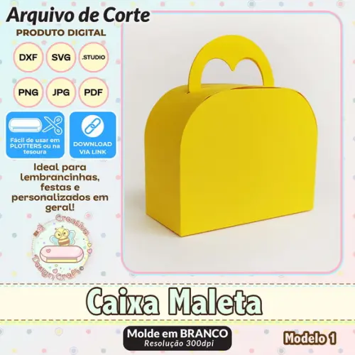 Arquivo de Corte Silhouette Caixa Maleta