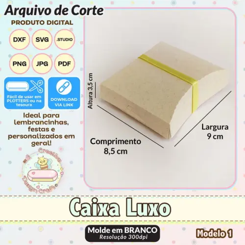 Arquivo de Corte Silhouette Caixa Luxo