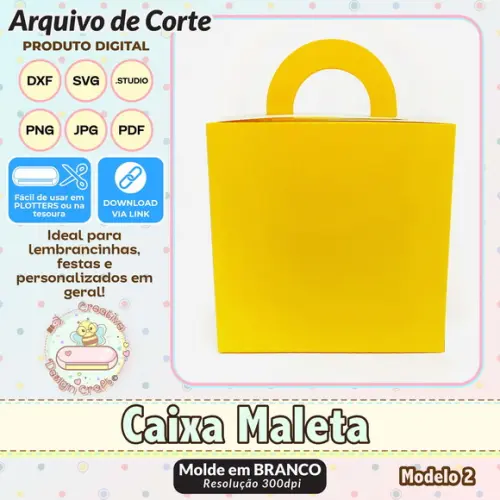 Arquivo de Corte Silhouette Caixa Maleta Modelo 2
