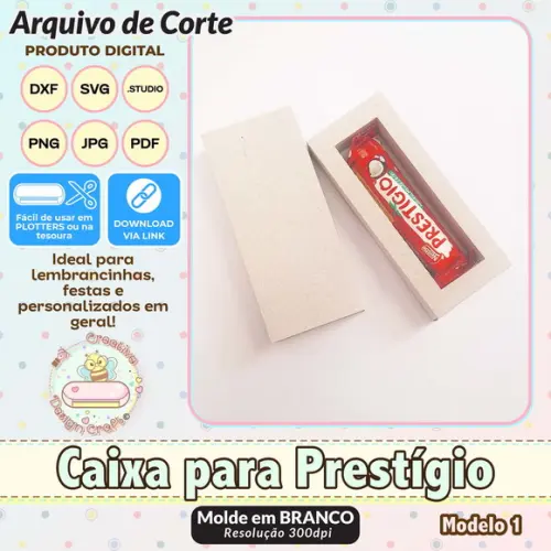 Arquivo de Corte Silhouette Caixa para Prestigio Modelo 1