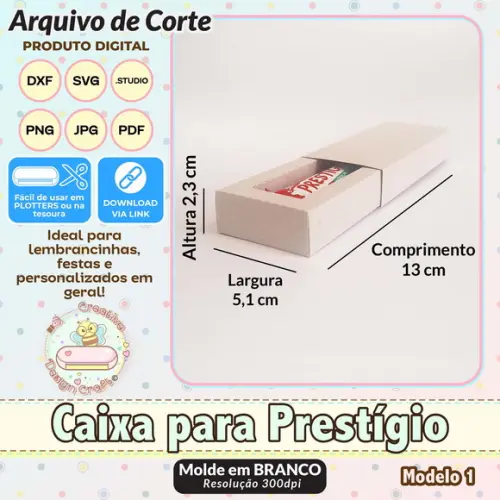Arquivo de Corte Silhouette Caixa para Prestigio Modelo 1