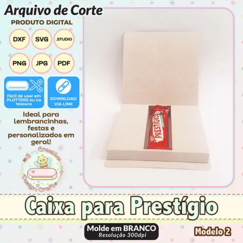 Arquivo de Corte Silhouette Caixa para Prestigio Modelo 2