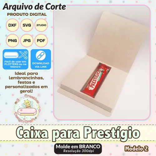 Arquivo de Corte Silhouette Caixa para Prestigio Modelo 2